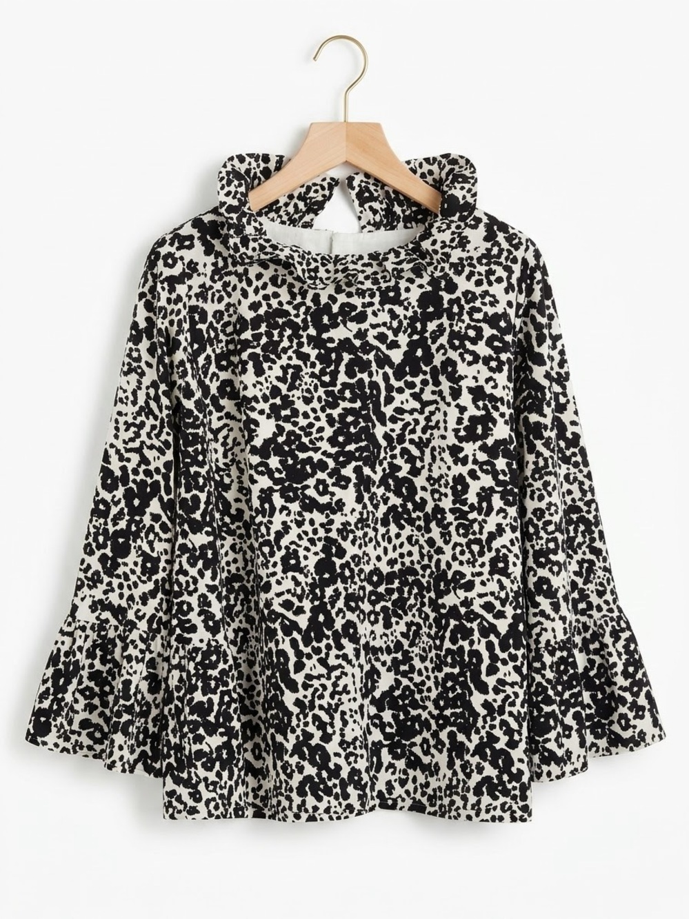Elizabeth Wilson Leopard Print Statement Top